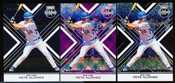 2016 Panini Elite Extra Edition Baseball- 3 Diff. #64 Pete Alonso Serial Numbered Cards