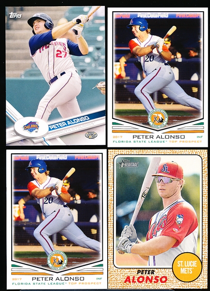 2017 Pete Alonso Minor League Baseball Cards- 4 Asst.