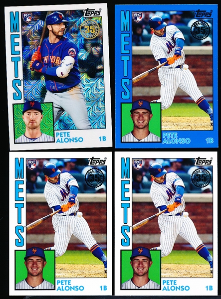 2019 Topps Update Baseball- “1984 Topps” Inserts- #84-11 Pete Alonso, Mets- Rookie Year! 4 Asst.