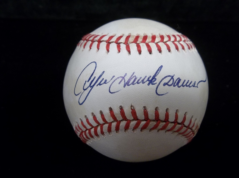 Autographed & Inscribed Andre Dawson Official N.L. (L. Coleman Pres.) Baseball