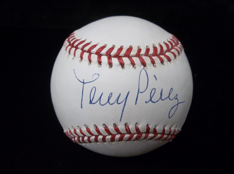 Autographed Tony Perez Official N.L. (L. Coleman Pres.) Baseball