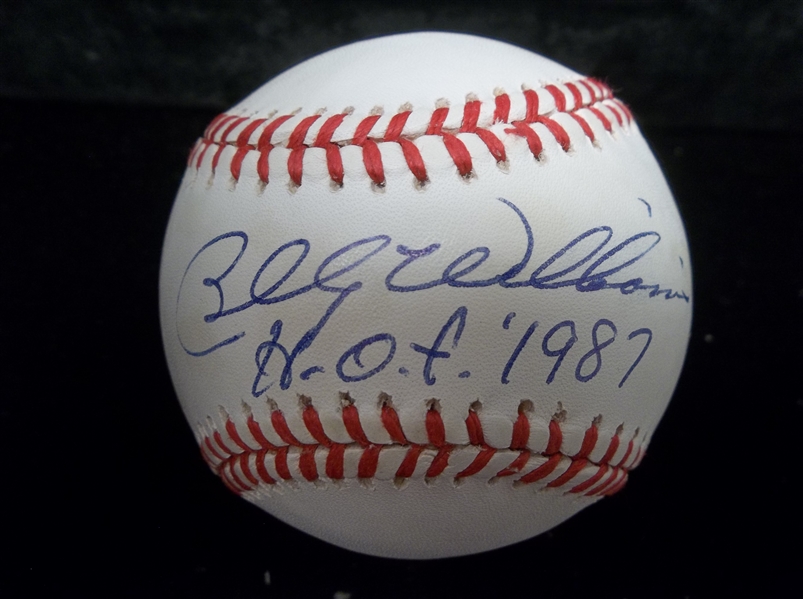 Autographed & Inscribed Billy Williams Official N.L. (L. Coleman Pres.) Baseball