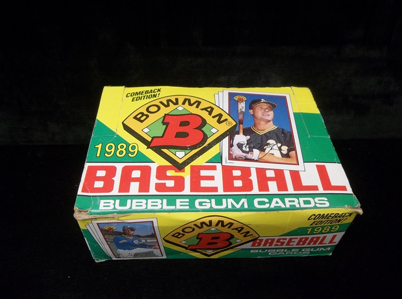 1989 Bowman Bsbl.- 1 Unopened Wax Box