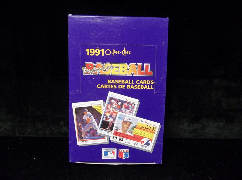 1991 O-Pee-Chee Premier Bsbl.- 1 Unopened Wax Box