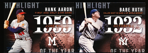 2015 Topps Bsbl.- “Highlight of the Year” Set of 90 Cards