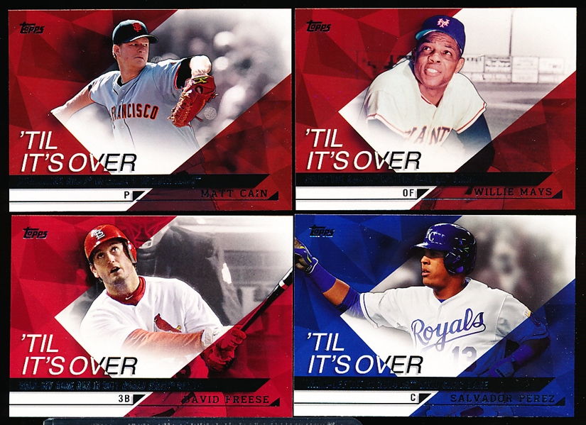 2015 Topps Baseball- “Til It’s Over” Complete Insert Set of 15 Cards