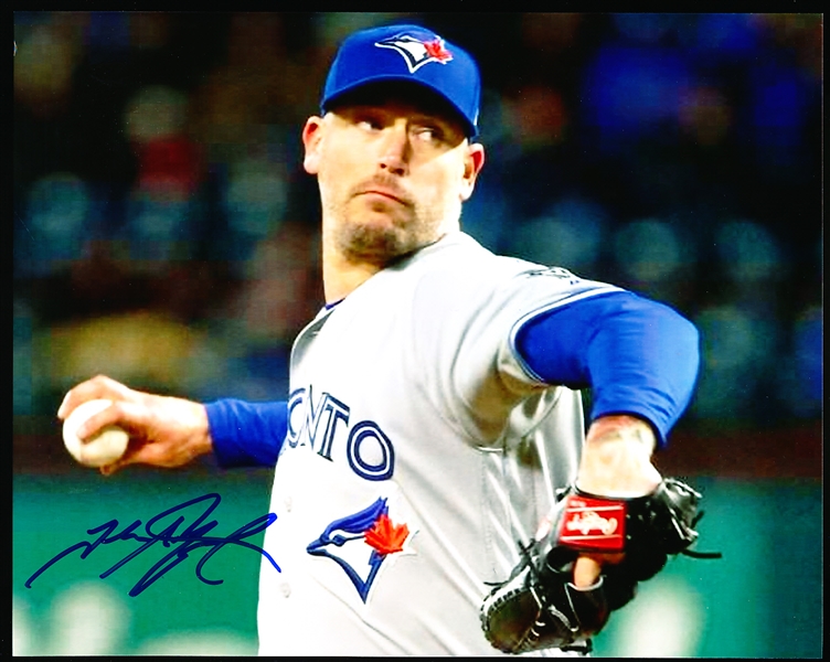 Autographed John Axford Toronto Blue Jays MLB Color 8” x 10” Photo