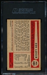 Autographed 1954 Bowman Baseball- #101 Don Larsen, Orioles- SGC Certified & Encapsulated- Rookie Card!