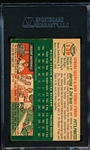 Autographed 1954 Topps Baseball- #139 O’Brien Bros.- Signed by Johnny O’ Brien- SGC Certified & Encapsulated