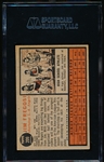 Autographed 1962 Topps Baseball- #209 Jim Fregosi RC, Angels- SGC Certified & Encapsulated