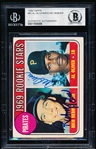 Autographed 1969 Topps Baseball- #82 Al Oliver/ Richie Hebner Signed by Both!- Beckett Certified & Encapsulated