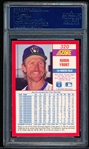 Autographed 1990 Score Baseball- #320 Robin Yount, Brewers- PSA/ DNA Certified & Encapsulated