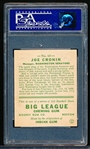 1933 Goudey Baseball- #63 Joe Cronin, Washington- PSA NM 7