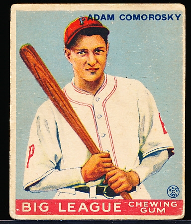 1933 Goudey Baseball- #77 Adam Comorosky, Pirates