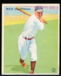 1933 Goudey Baseball- #191 Ben Chapman, Yankees