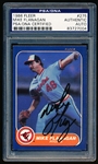 Autographed 1986 Fleer Baseball- #275 Mike Flanagan, Orioles- PSA/ DNA Certified & Encapsulated