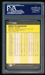 Autographed 1986 Fleer Baseball- #275 Mike Flanagan, Orioles- PSA/ DNA Certified & Encapsulated