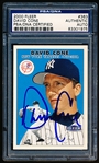 Autographed 2000 Fleer Bb- #363 David Cone, Yankees- PSA/DNA Certified & Encapsulated