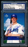 Autographed 2003 UD Prospect Premieres #4 Aaron Hill, Blue Jays- PSA/ DNA Certified & Encapsulated