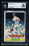 Autographed 1979 Topps Bb- #340 Jim Palmer, Orioles- Beckett Certified & Encapsulated