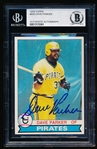 Autographed 1979 Topps Bb- #430 Dave Parker, Pirates- Beckett Certified & Encapsulated