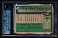 Autographed 1979 Topps Bb- #430 Dave Parker, Pirates- Beckett Certified & Encapsulated
