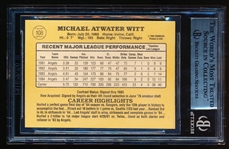 Autographed 1985 Donruss Bb- #108 Mike Witt, Angels- Beckett Certified & Encapsulated