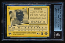 Autographed 2002 Upper Deck Vintage Bb- #99 David Ortiz. Twins- Beckett Certified & Encapsulated