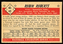 1953 Bowman Bb Color- #65 Robin Roberts, Phillies