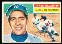 1956 Topps Bb- #113 Phil Rizzuto, Yankees- Gray Back