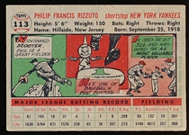 1956 Topps Bb- #113 Phil Rizzuto, Yankees- Gray Back
