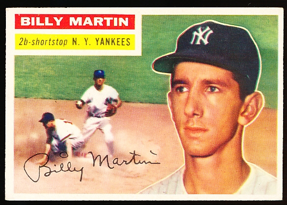 1956 Topps Bb- #181 Billy Martin, Yankees