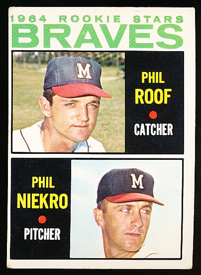 1964 Topps Bb- #541 Phil Niekro RC- Hi#