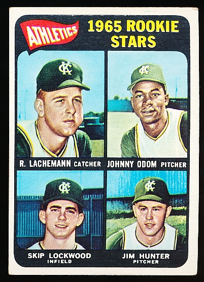 1965 Topps Bb- #526 Jim Hunter RC- Hi#