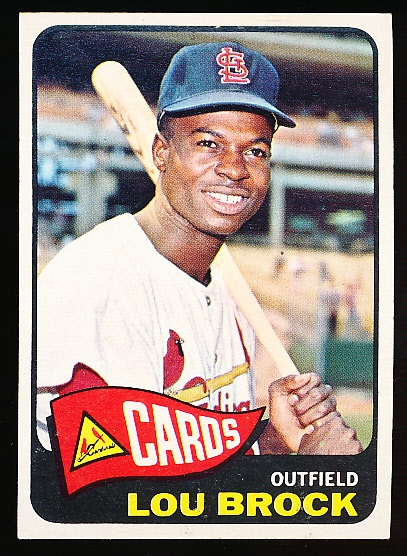 1965 Topps Bb- #540 Lou Brock, Cards