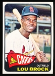 1965 Topps Bb- #540 Lou Brock, Cards