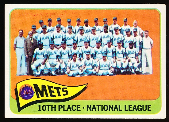 1965 Topps Bb- #551 Mets Team