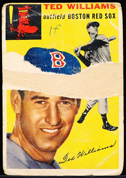 1954 Topps Bb - #250 Ted Williams, Red Sox