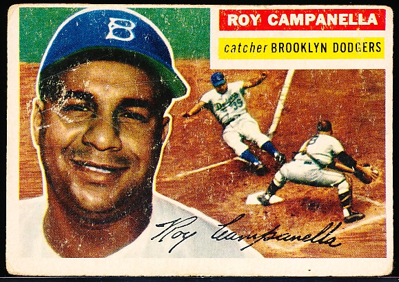 1956 Topps Bb- #101 Roy Campanella, Dodgers