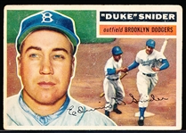 1956 Topps Bb- #150 Duke Snider, Dodgers- Gray back