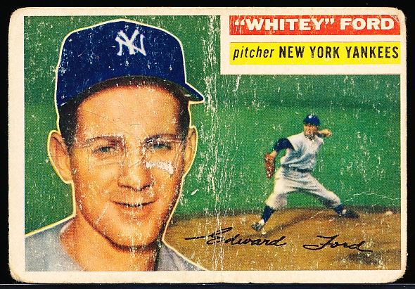 1956 Topps Bb- #240 Whitey Ford, Yankees