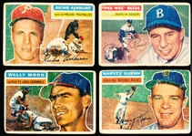 1956 Topps Bb- 4 Diff- gray backs