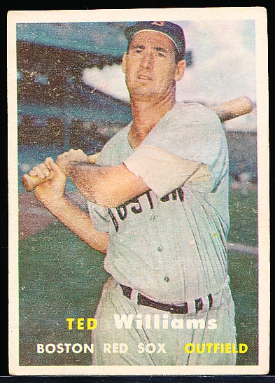 1957 Topps Bb- #1 Ted Williams, Red Sox