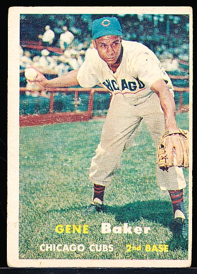 1957 Topps Bb- #176 Gene Bakep(Error card)