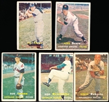 1957 Topps Bb- 5 Diff