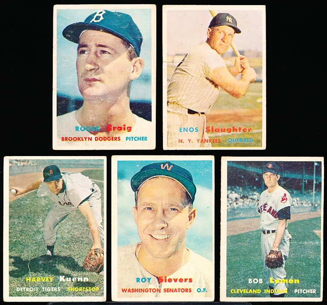 1957 Topps Bb- 5 Diff