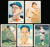 1957 Topps Bb- 5 Diff