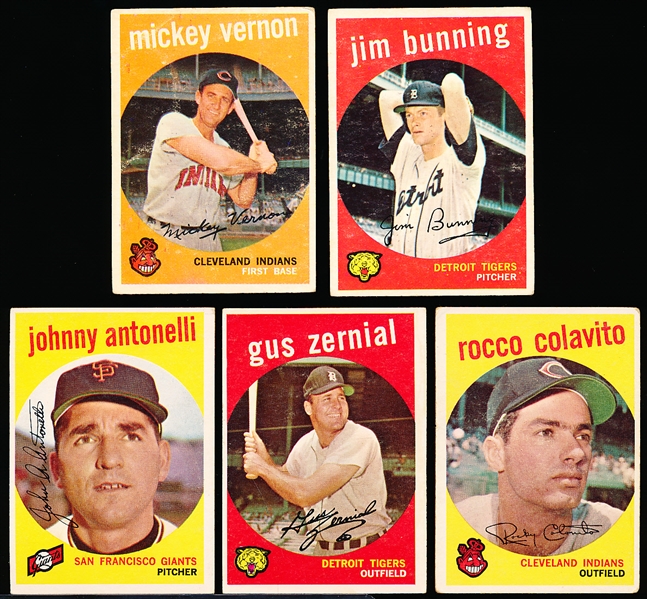 1959 Topps Bb- 5 Diff