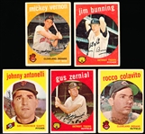 1959 Topps Bb- 5 Diff