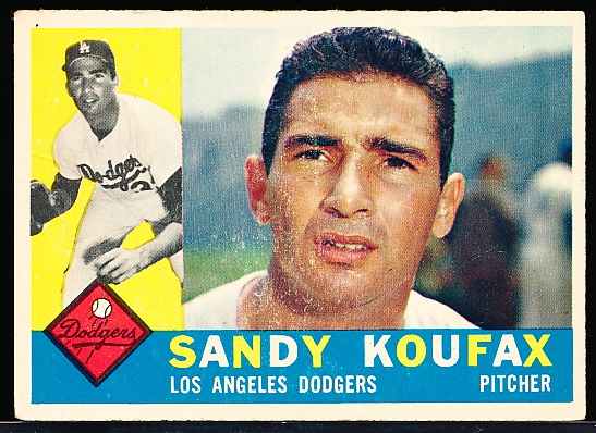 1960 Topps Bb- #343 Sandy Koufax, Dodgers